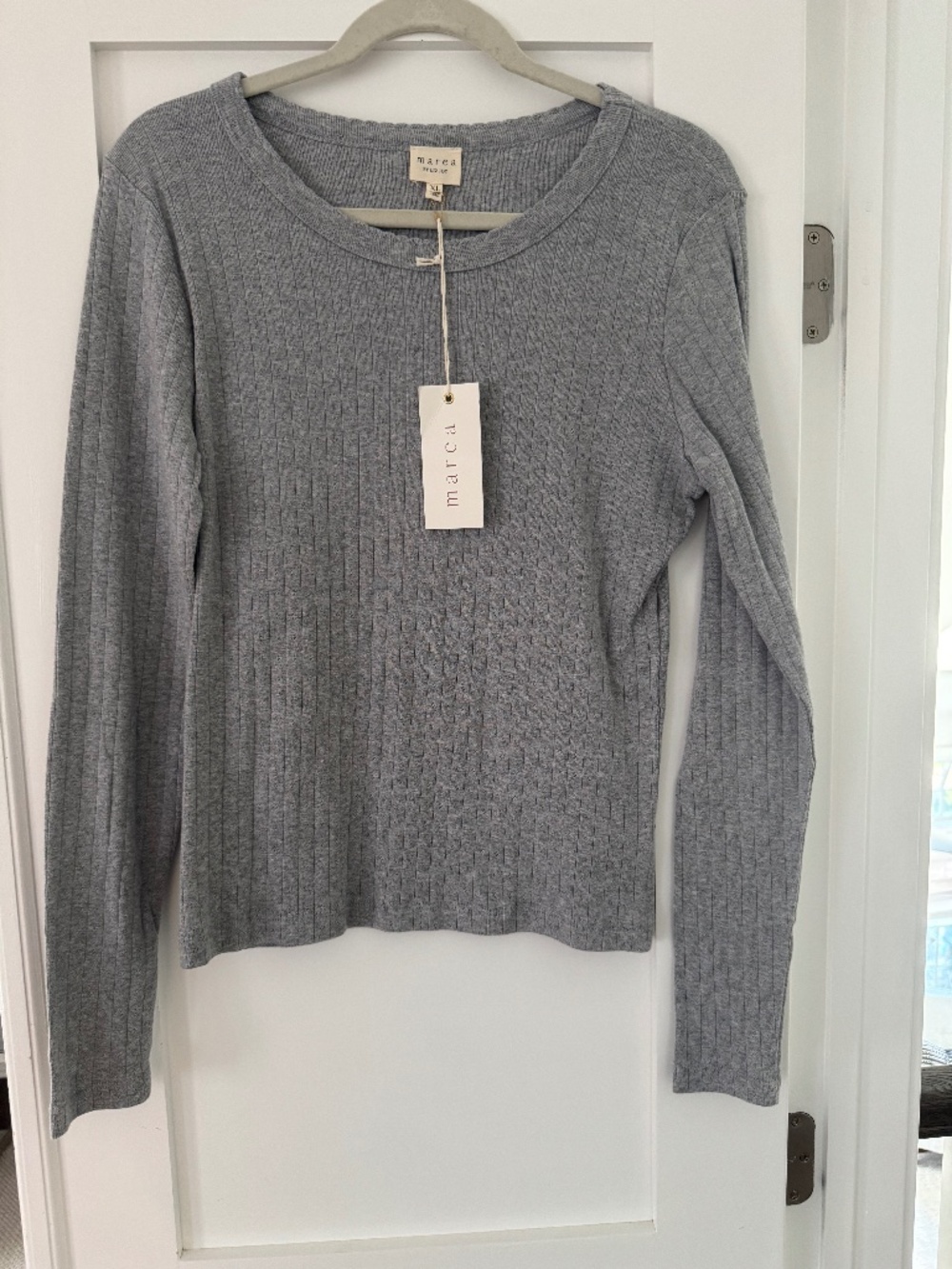 Marea Pointelle Crewneck Extra Large Grey
